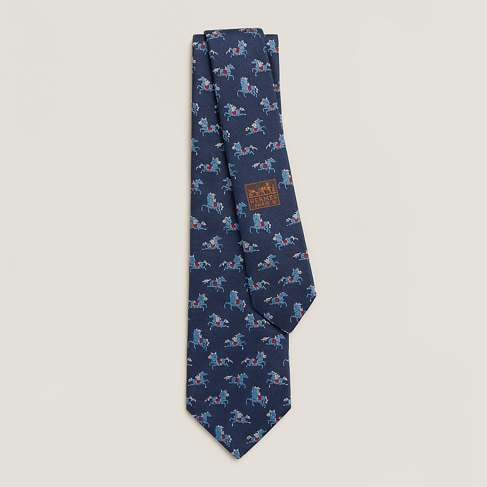 HERMES ストライプネクタイ エルメスHERMES マルチストライプジャガードシルクネクタイ 茶青緑 (K